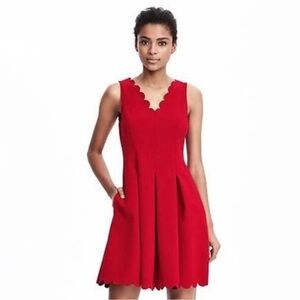 COPY - Banana Republic scallop scuba dress